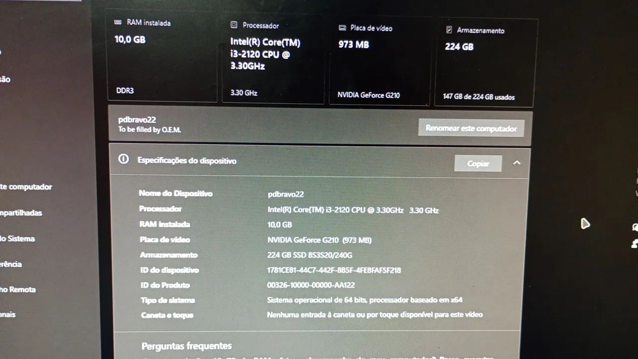 Vendo ou troco computador completo por um iPhone  - Foto 2
