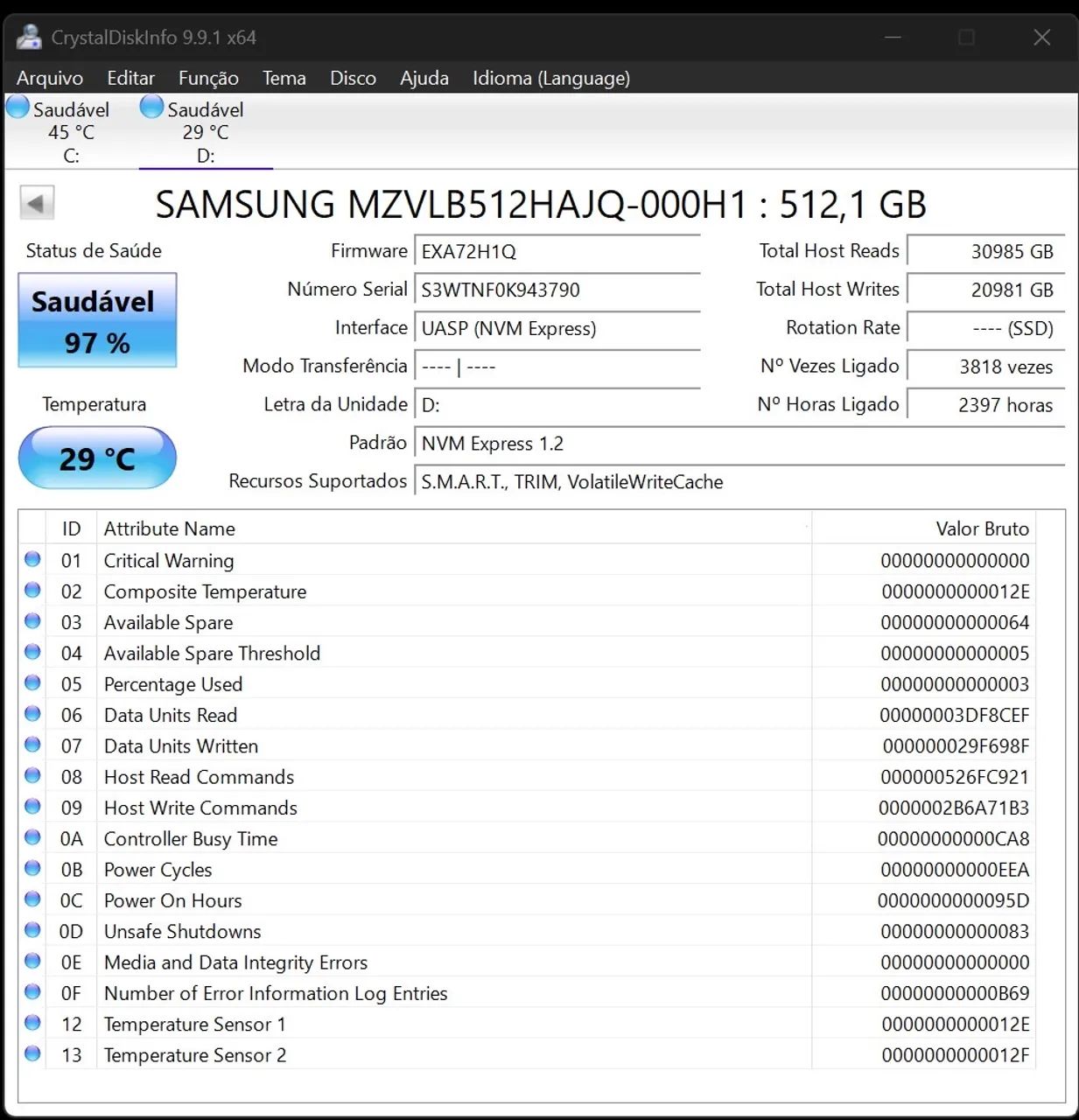 SSD NVmE M2 512gb Samsung   - Foto 3