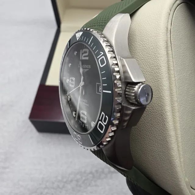 Relógio Longines Hydro Conquest Automático Verde Masculino  - Foto 3