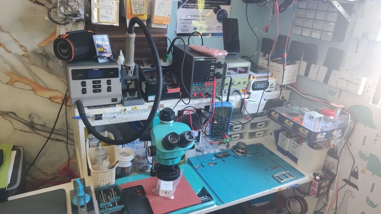 Bancada de reparo de celular completa  - Foto 2