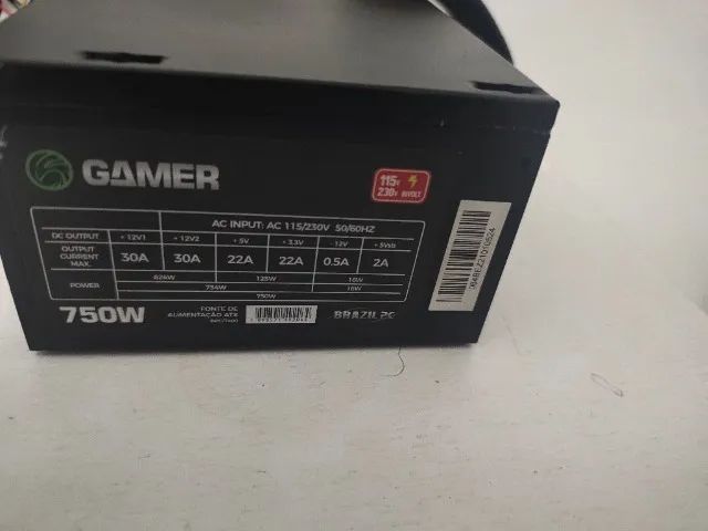 Fonte 750 gamer - Foto 2