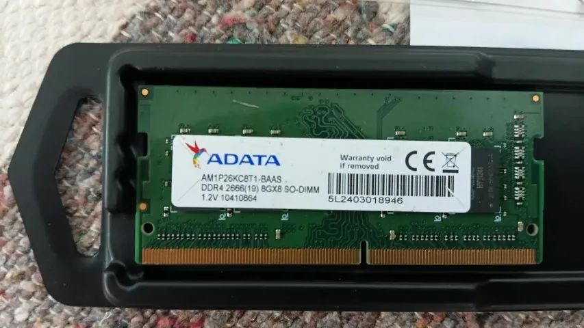 Memória Ram Notebook 8gb 1 Adata Am1p26kc8t1-baas (Usado) - Foto 2
