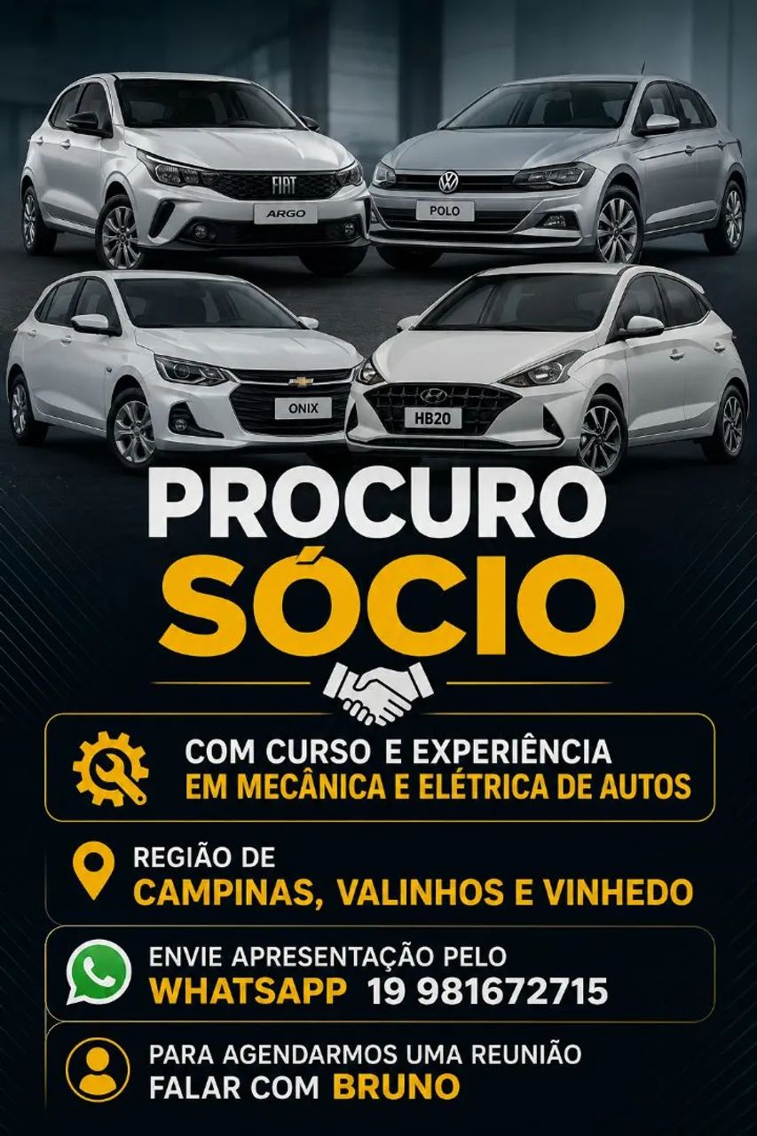 Sócio para auto center 