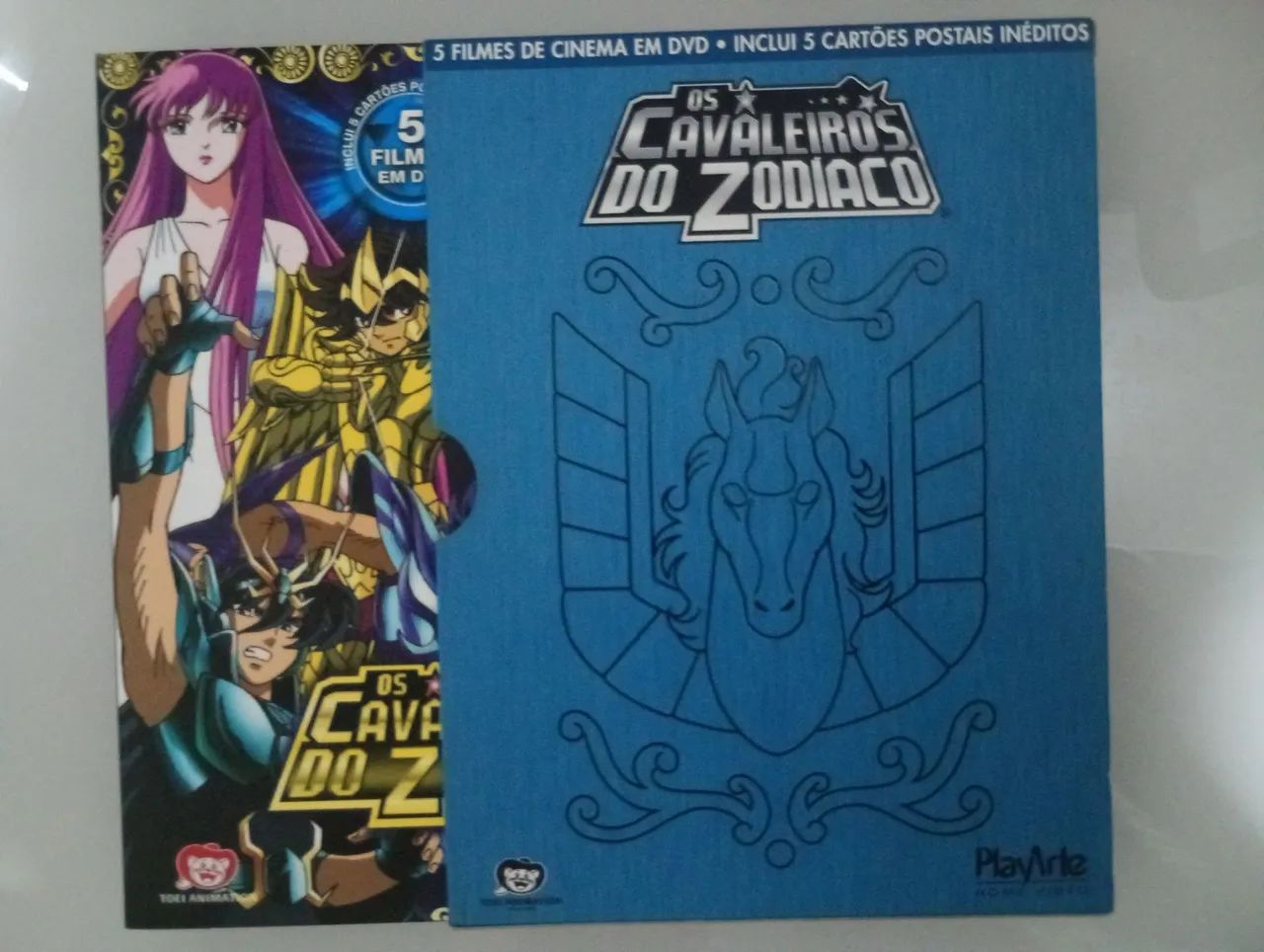 Os Cavaleiros do Zodíaco box13 Playarte - 5 filmes Saint Seiya + 5