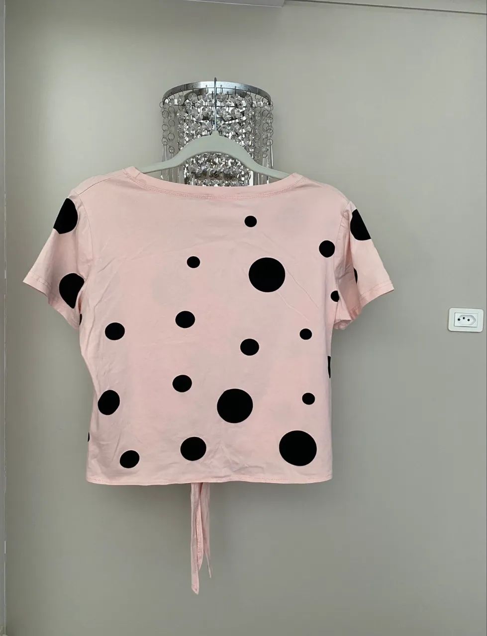 blusa amoc rosa poá p - Foto 3