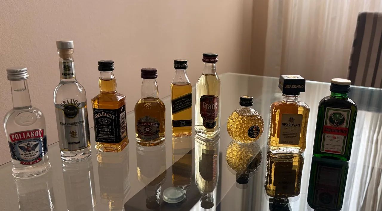 Miniaturas diversas bebidas importadas
