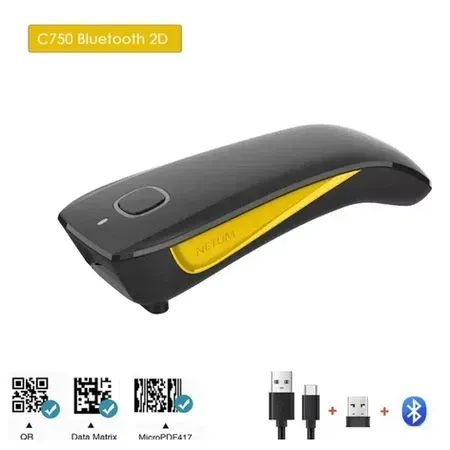 Leitor Código Barras Bolso Bluetooth 1D e 2d Qr Code O YANG C750