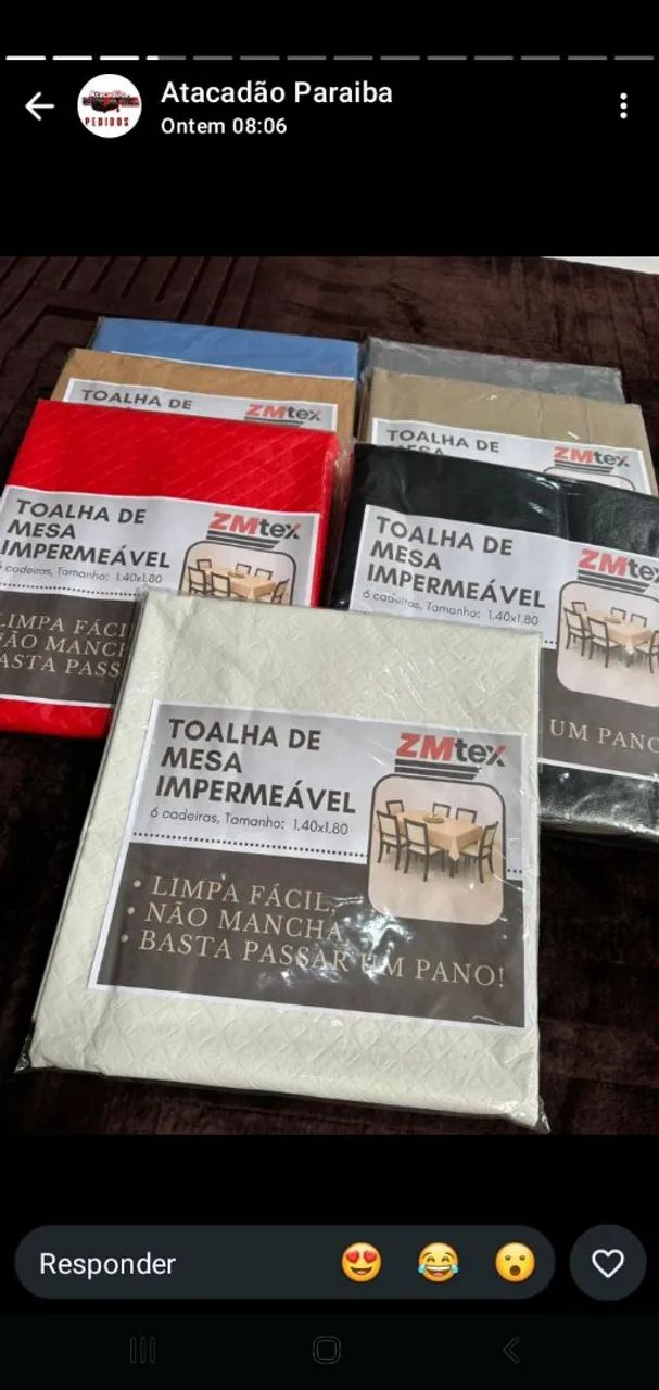 Toalha de mesa impermeável  - Foto 2