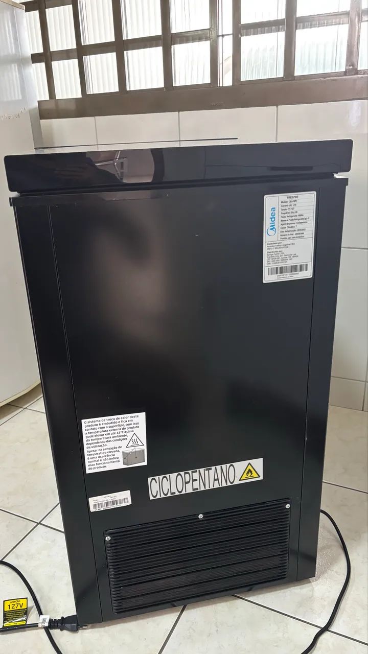 FREEZER HORIZONTAL MIDEA 100 LITROS PRETO  - Foto 5