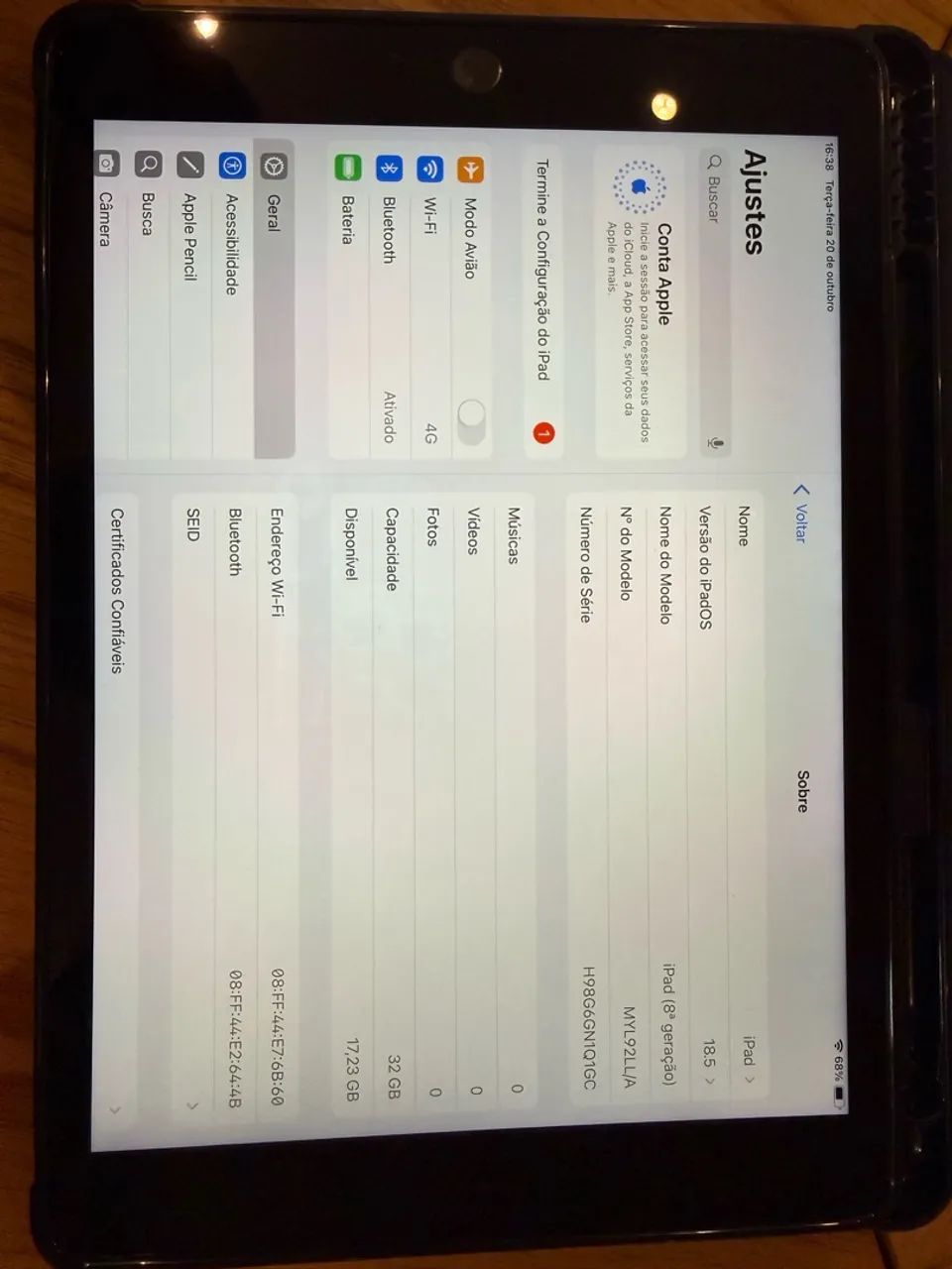iPad 8ª Geração 32GB com caixa original  novíssimo  - Foto 5
