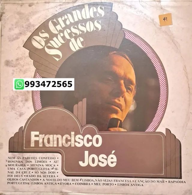 DISCO DE VINIL - OS GRANDES SUCESSOS DE FRANCISCO JOSÉ 1982