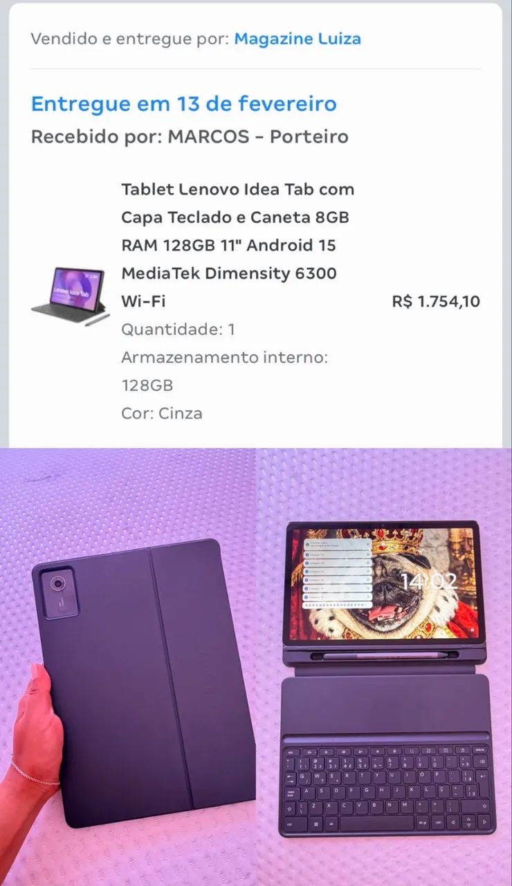Tablet novo.