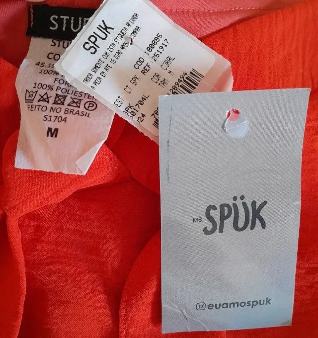 Vestido Cor de Laranja marca SPUK NOVO - Foto 5