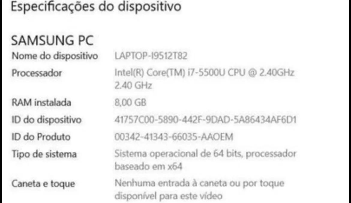 Notebook Samsung i7 5500 - Foto 2