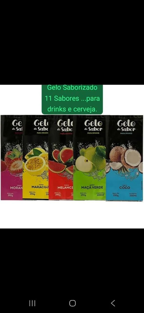 GELO SABORIZADO - 11 SABORES