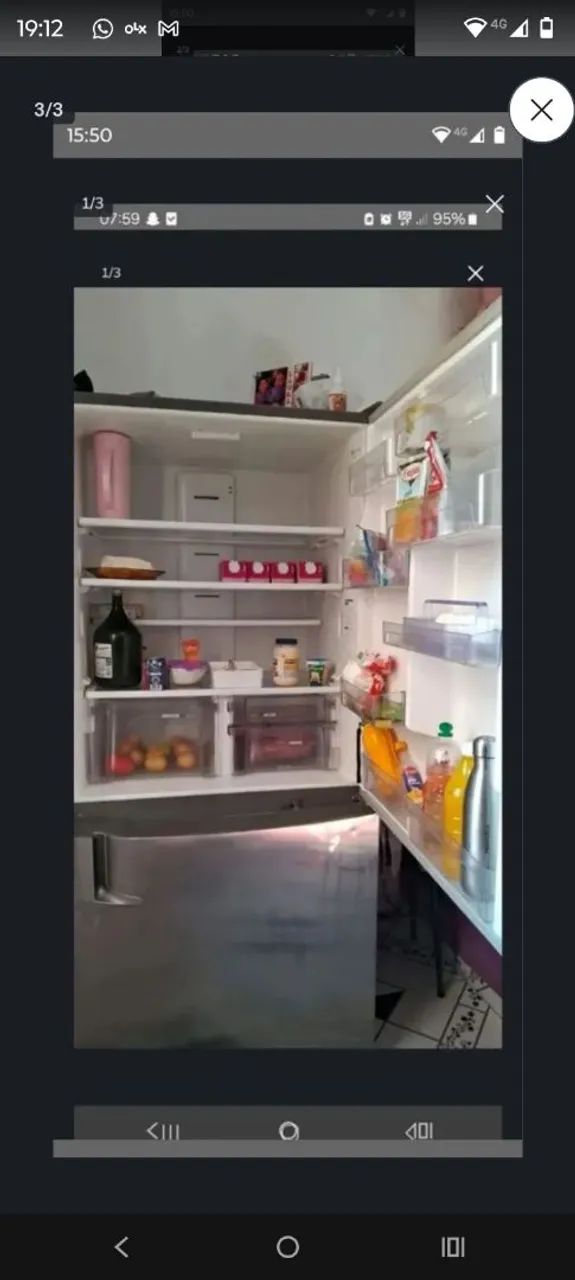 Geladeira com defeito 