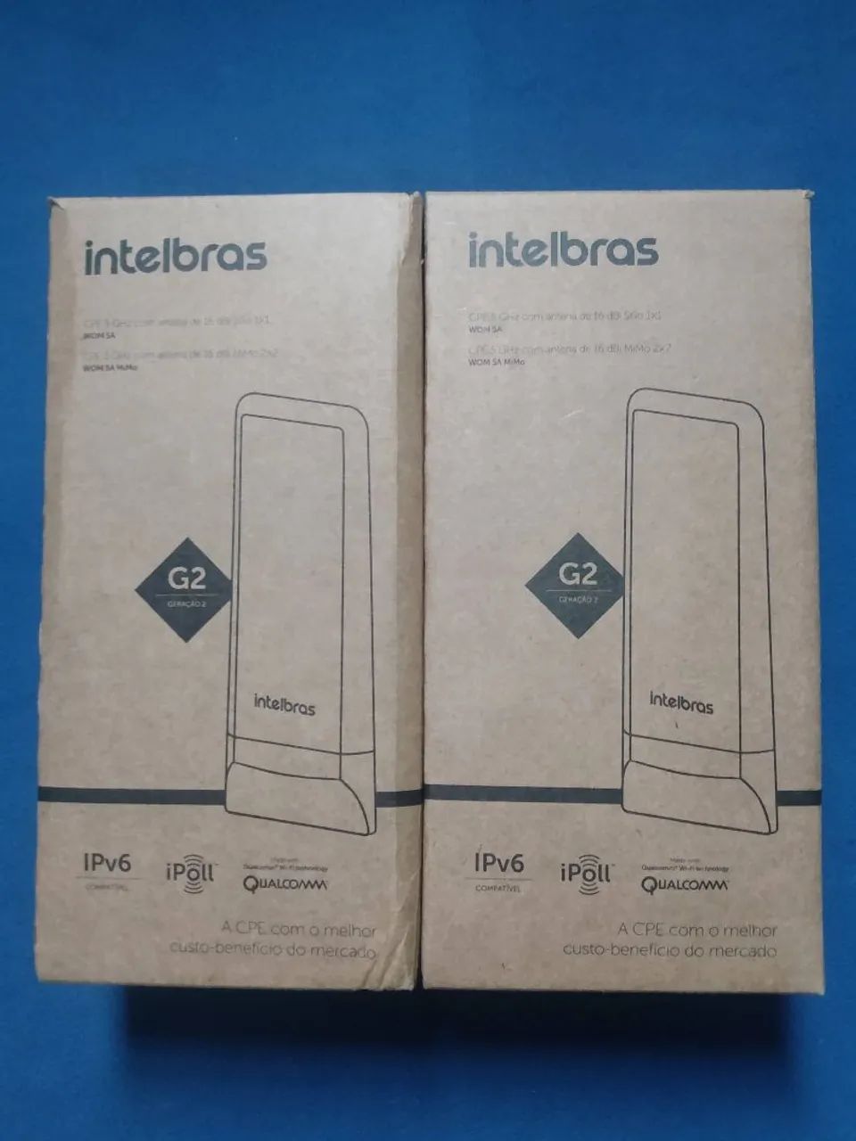 Par de roteadores Intelbras 5ghz Wom 5a Mimo.
