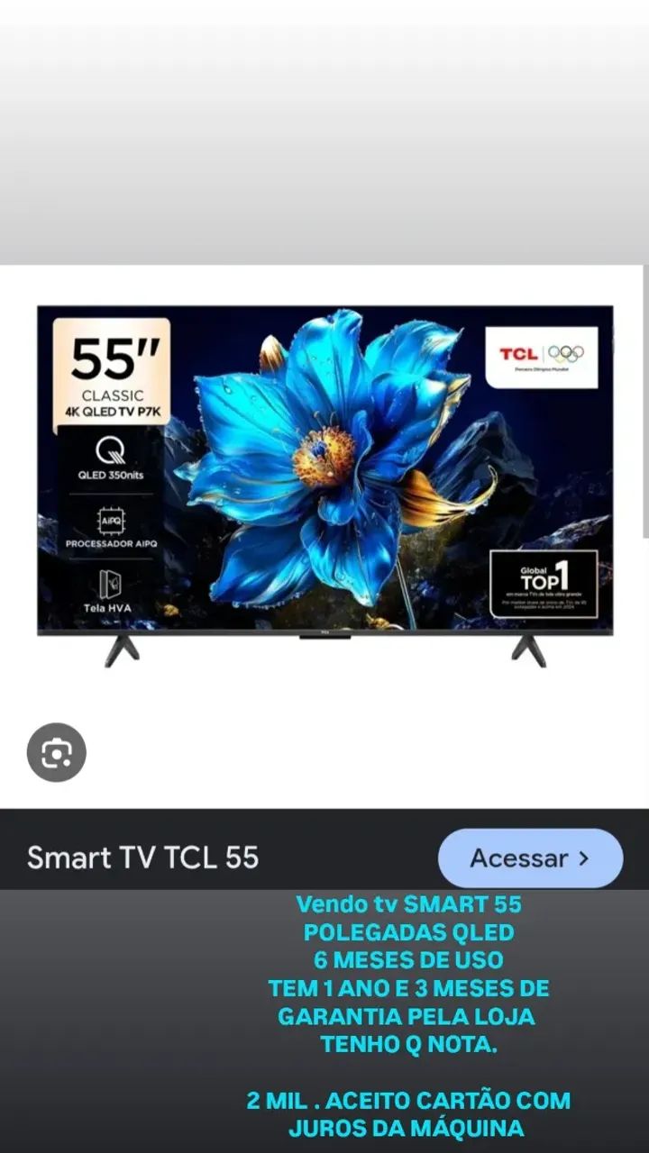 Tv SMART 55 POLEGADAS QLED TCL 