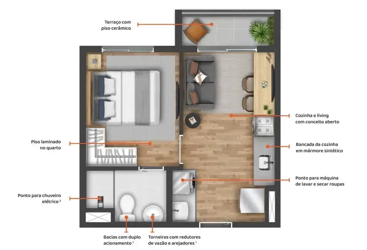 PLANTA 26m²