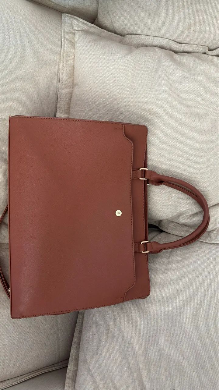 Bolsa couro fake para notebook - Foto 4