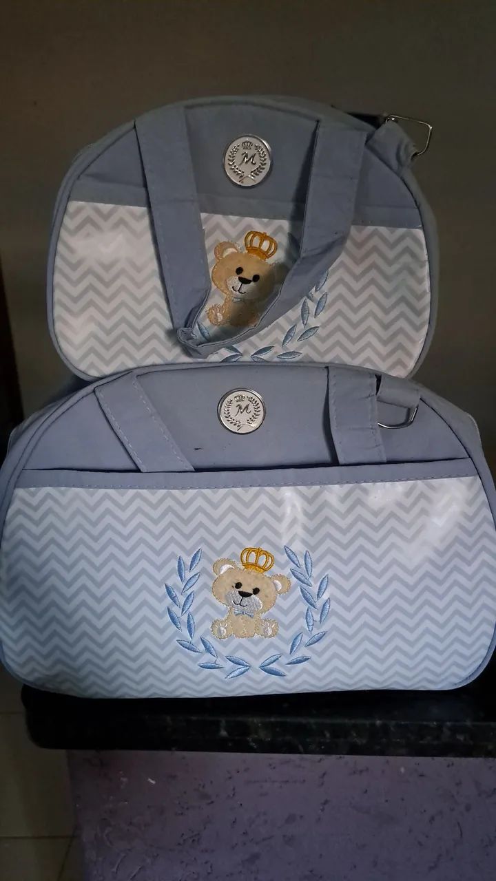 BOLSA MATERNIDADE AZUL - Foto 3