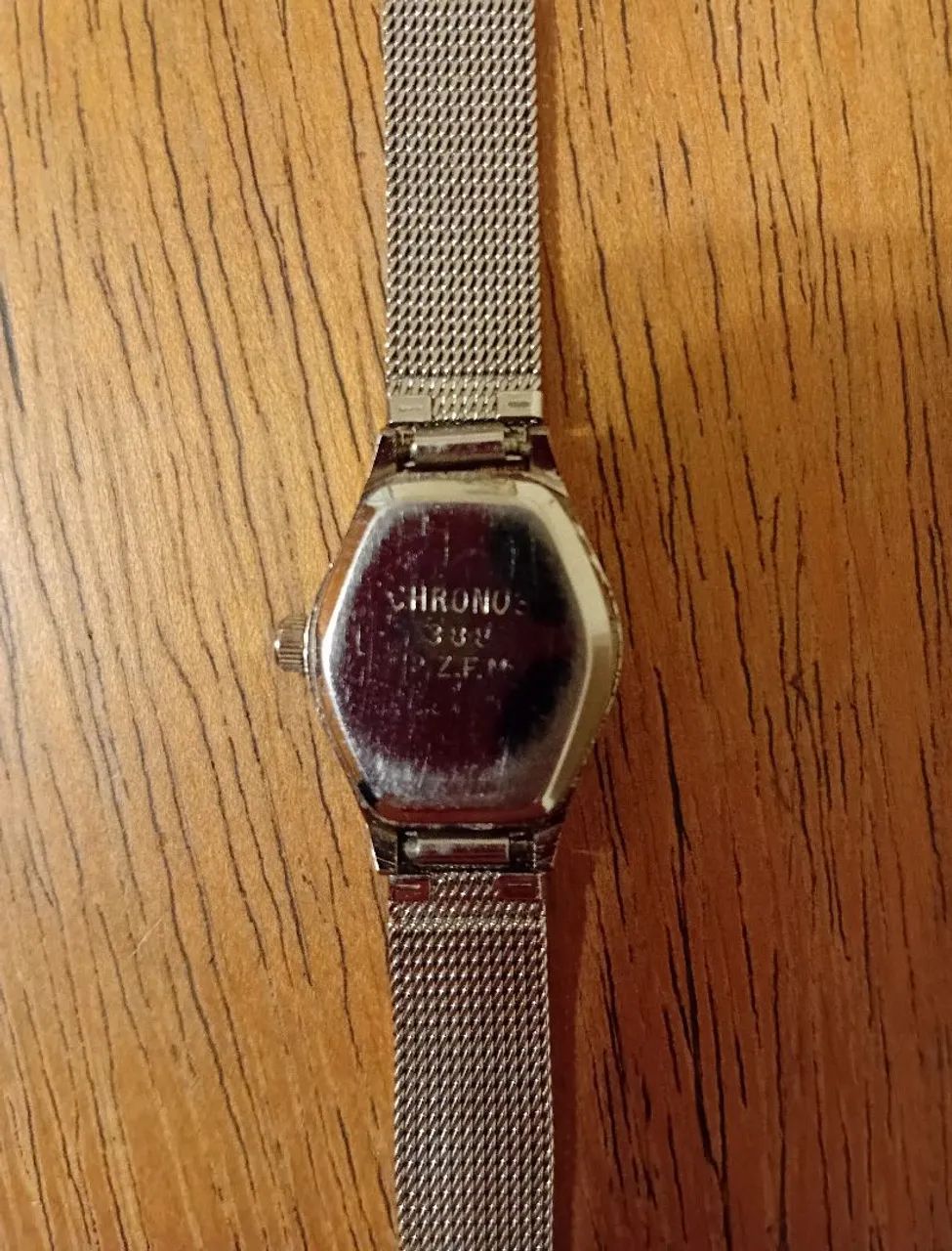Relógio vintage de pulso Backer com pulseira de metal prateado - Foto 5