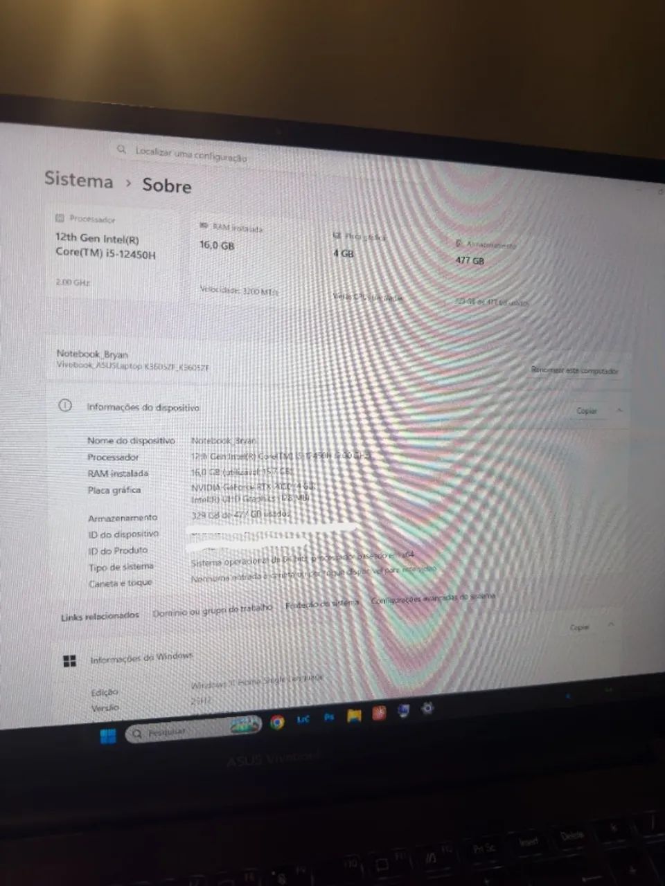Notebook Asus Vivobook 16x - RTX 2050 | 16GB | 512 SSD - Foto 5