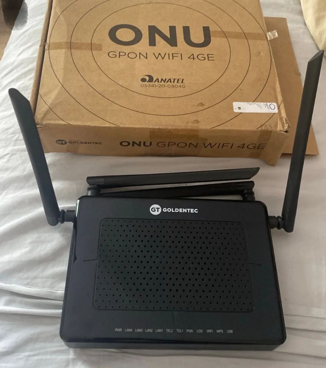 roteador/modem onu gpon wifi 4ge goldentec