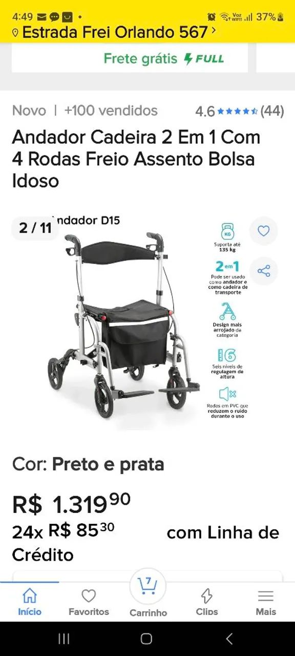 Cadeira de Rodas e Andador - Foto 4