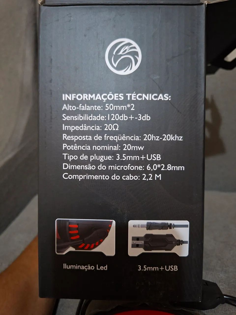 Fone de ouvido com microfone gamer  - Foto 3