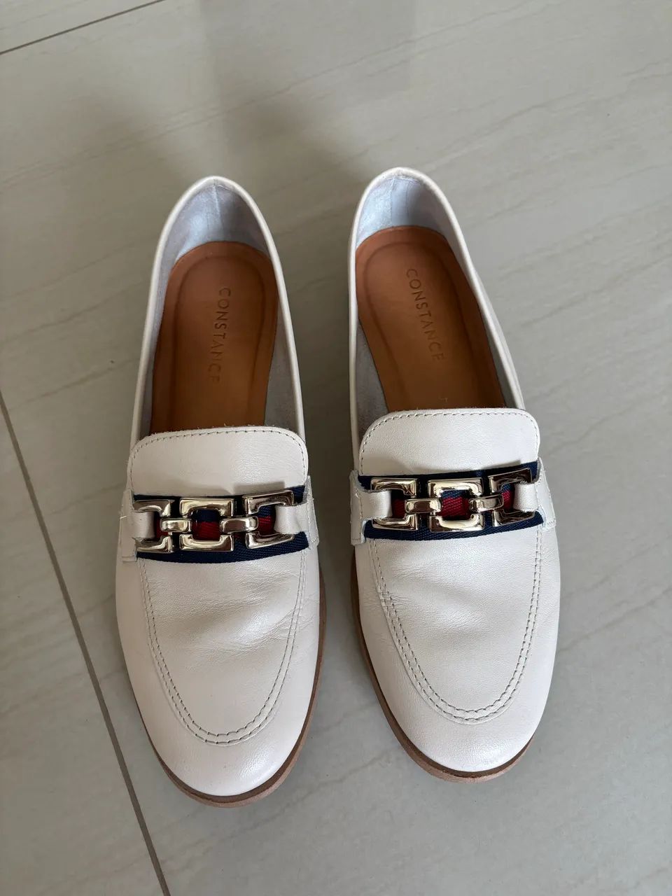 Mocassim Constance em couro 