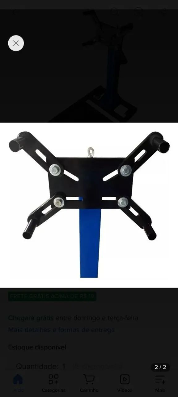 Suporte para motor oficina mecânica 