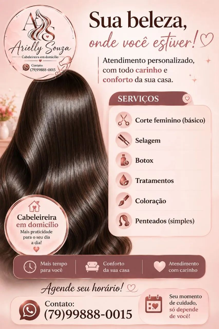 Cabeleireira em domicílio 