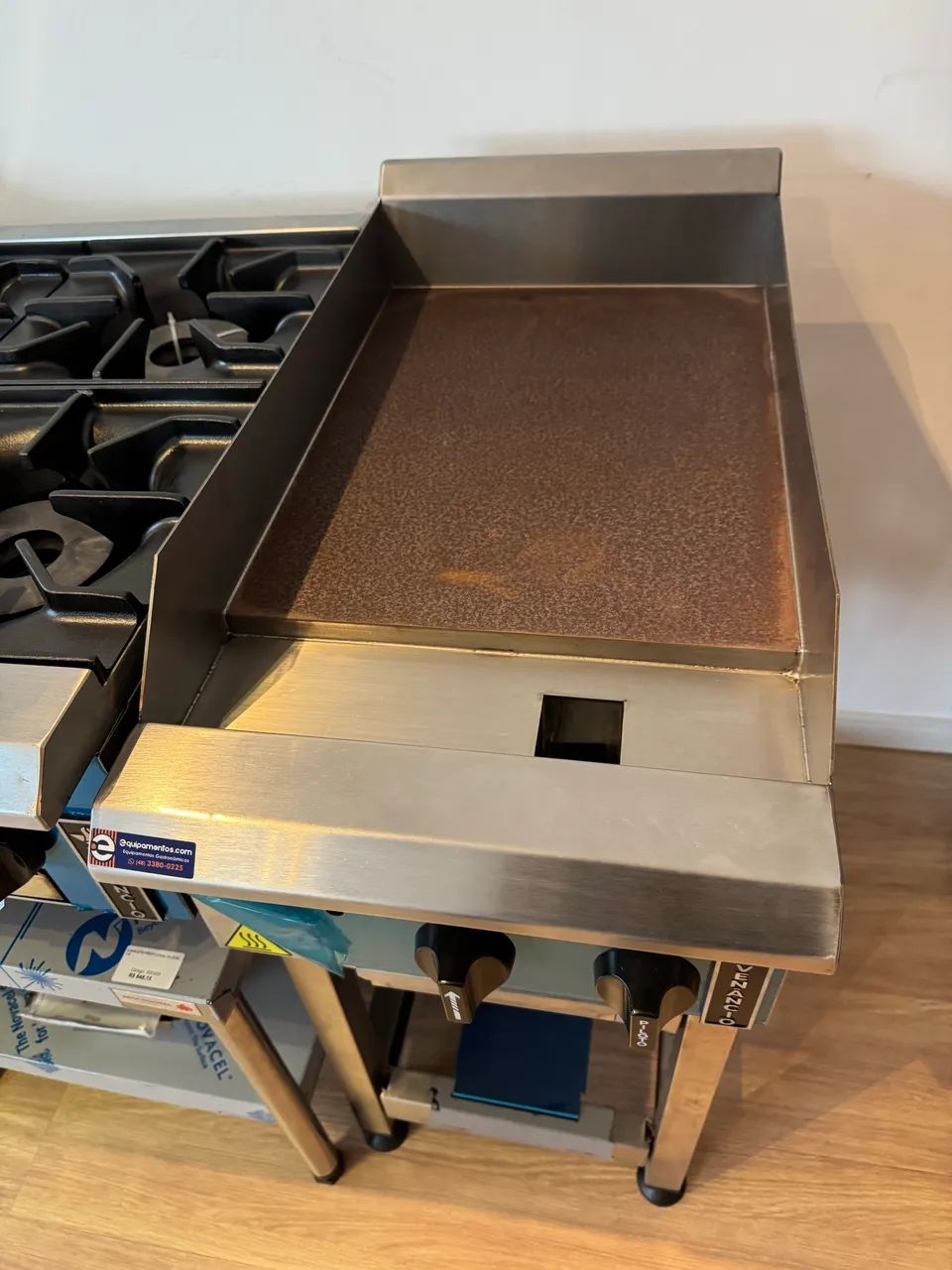 CHAPA MANUAL LINHA PRIME 38CM GÁS GLP mostruário nova 
