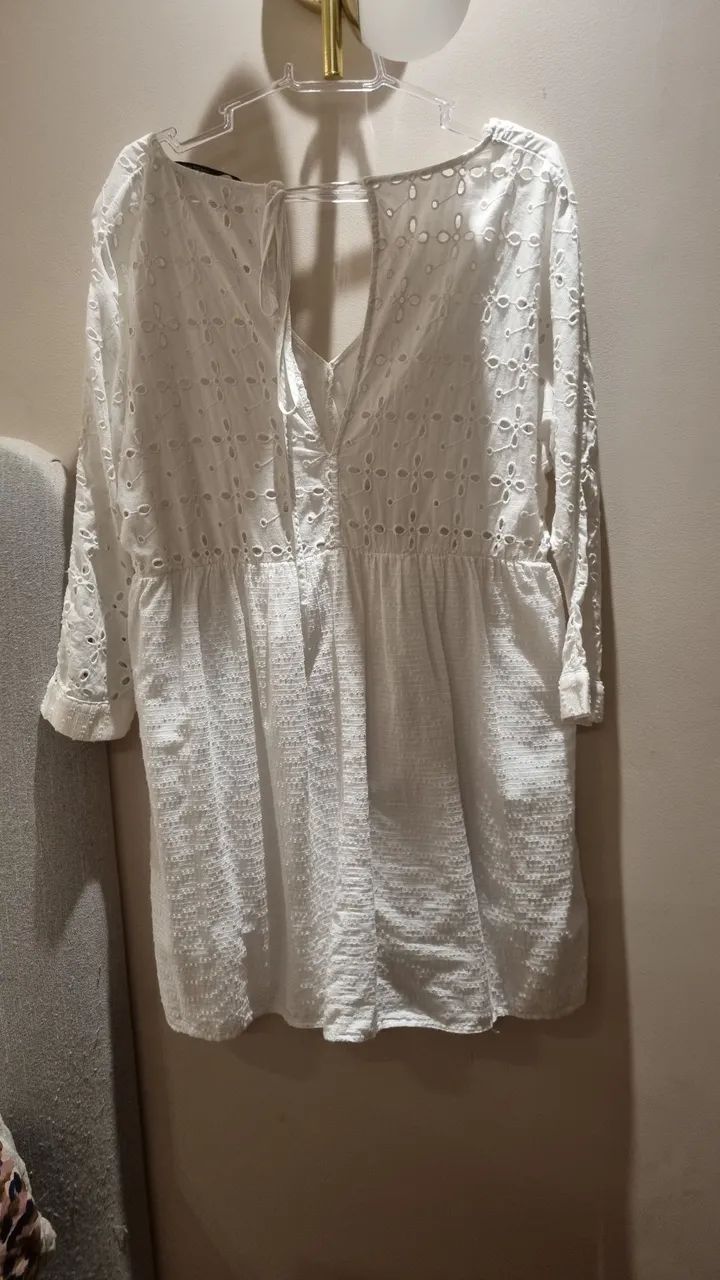 Vestido Branco em Laise P - Foto 2