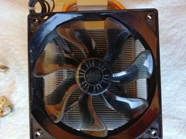 COOLER para processador, marca COOLER MASTER, com ventoinha de 12 cm, funciona perfeito - Foto 4