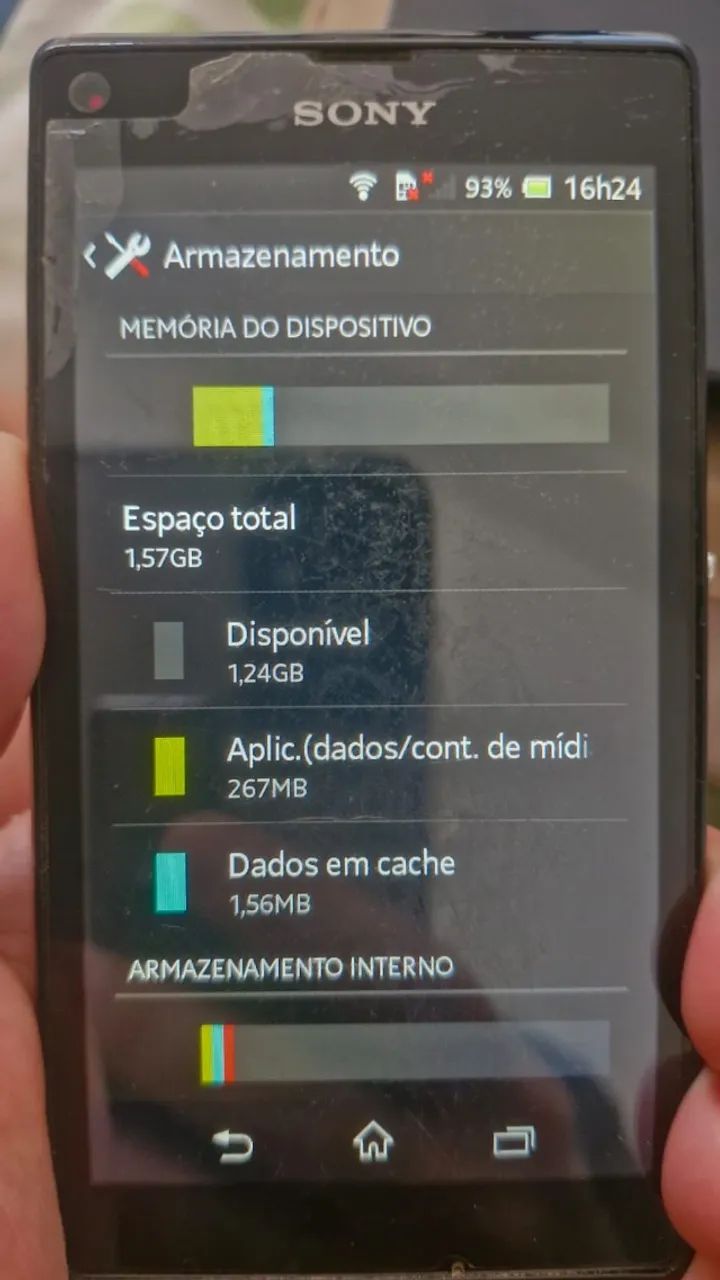 CELULAR SONY XPERIA L FUNCIONANDO - BOM PARA REPOSIÇÃO DE PEÇAS - Foto 6