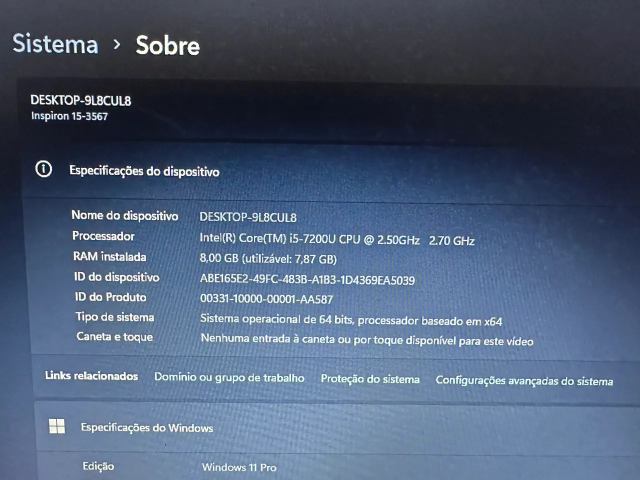Notebook Dell i5 8gb ram e ssd perfeito - Foto 5