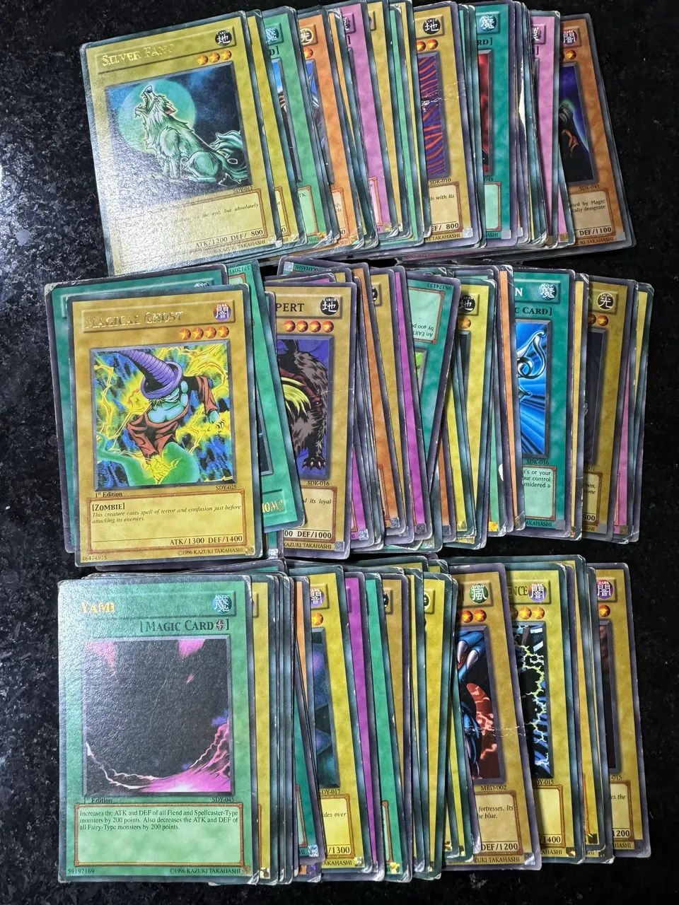 Coleção Antiga de Cartas Yu-Gi-Oh - Cerca de 60 Cartas Raras e Clássicas