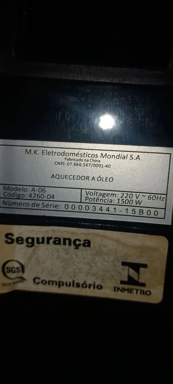 Aquecedor elétrico a óleo  - Foto 4