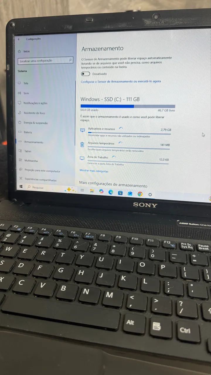 Notebook Sony Vaio 112GB / 4GB RAM / Dual Core - Foto 2