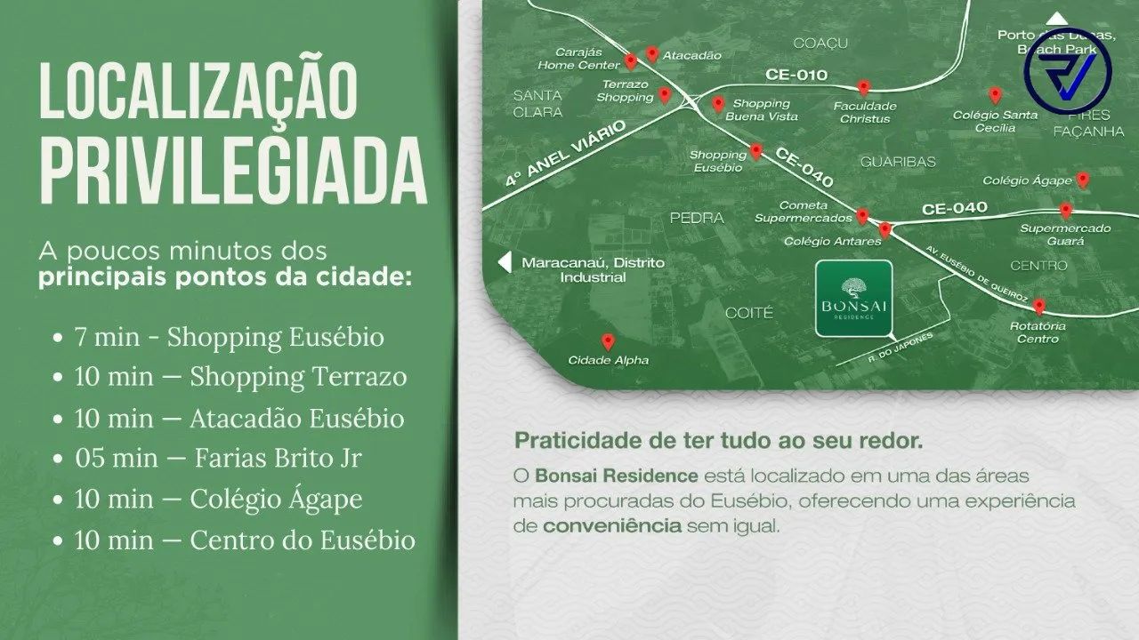 BONSAI RESIDENCE - SUA NOVA CASA EM EUSÉBIO! - Foto 3