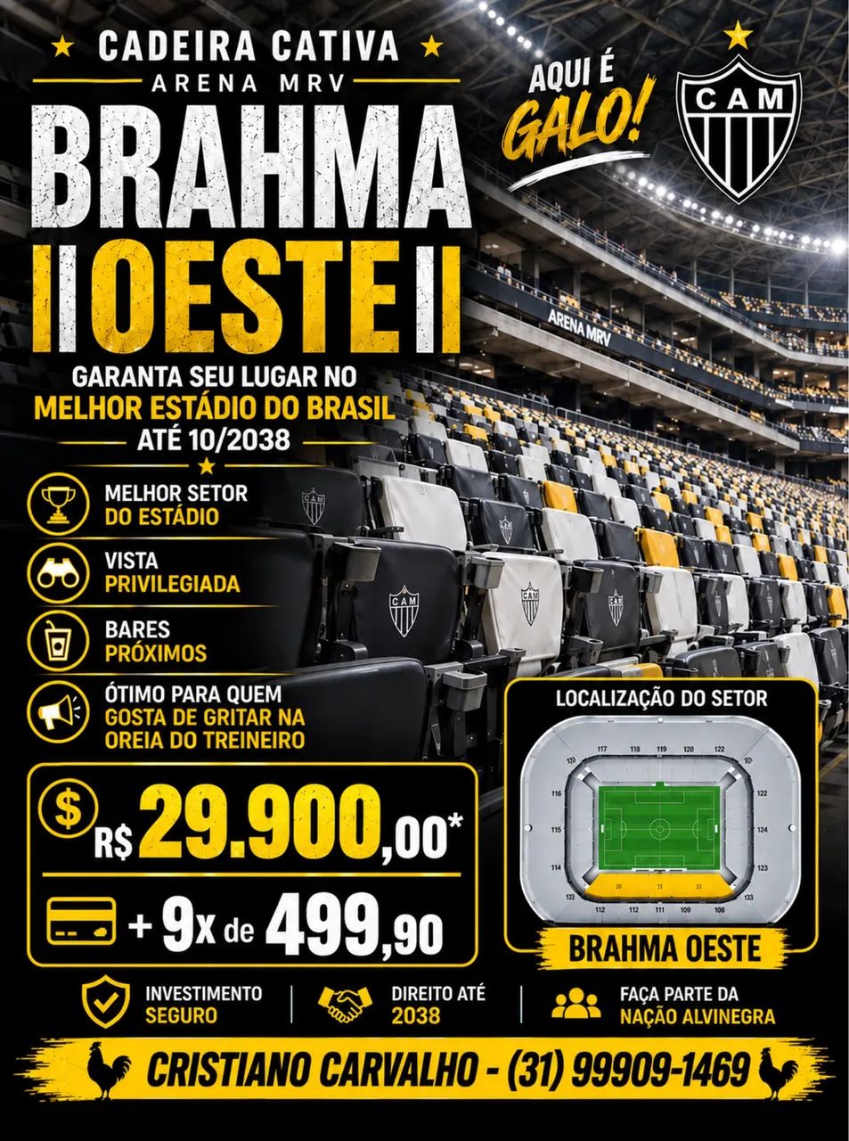 Cadeira cativa Arena MRV