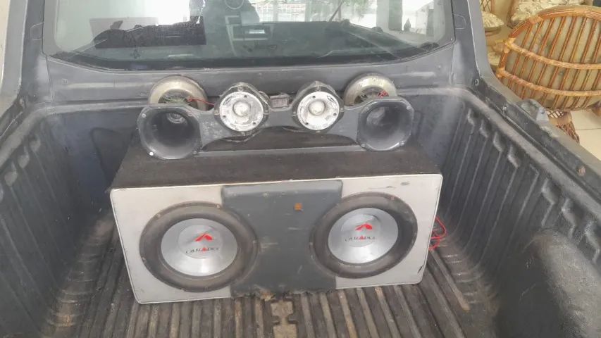Caixa de Som carro " pra vender hoje"   - Foto 4