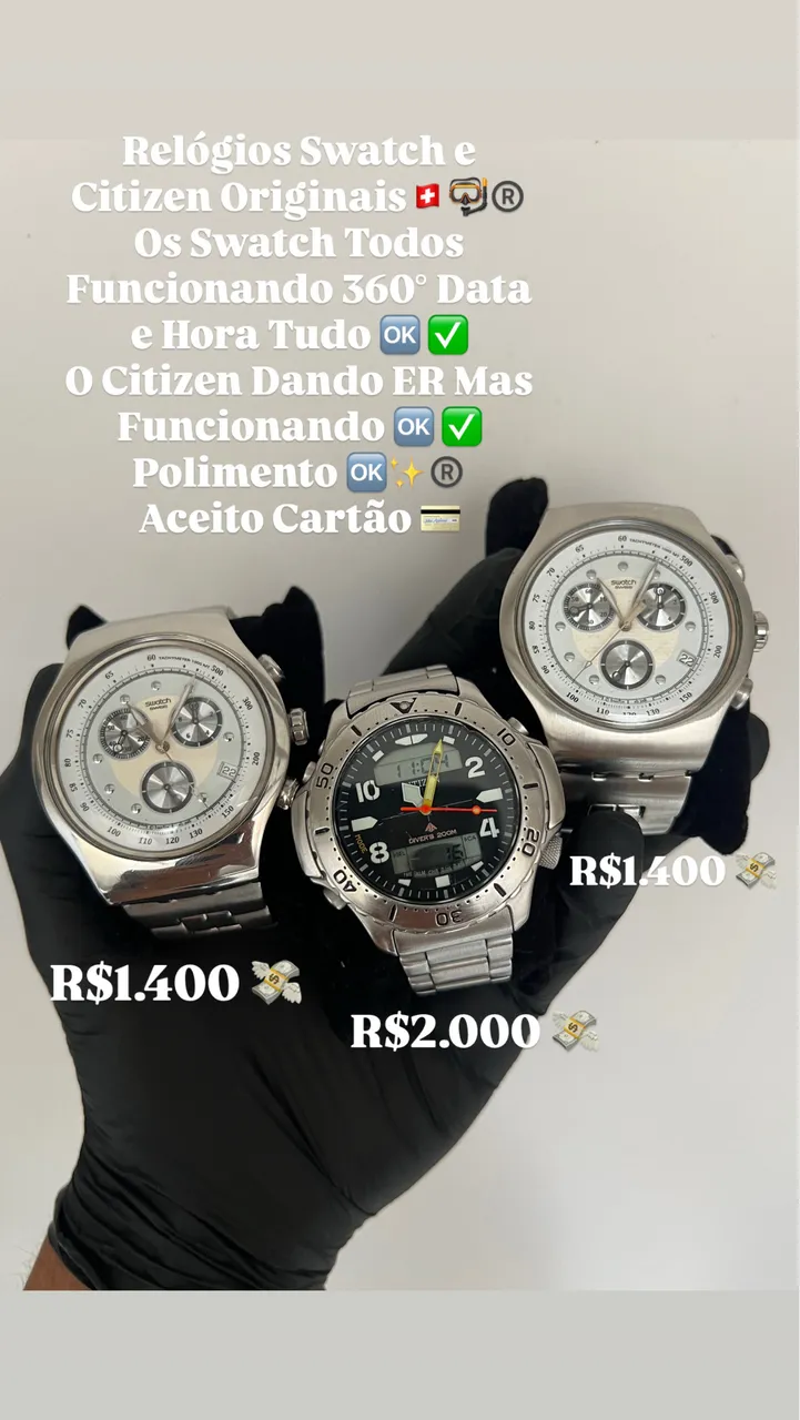 Swatch cara preta - Acessórios - Cajazeiras X, Salvador 1504736013