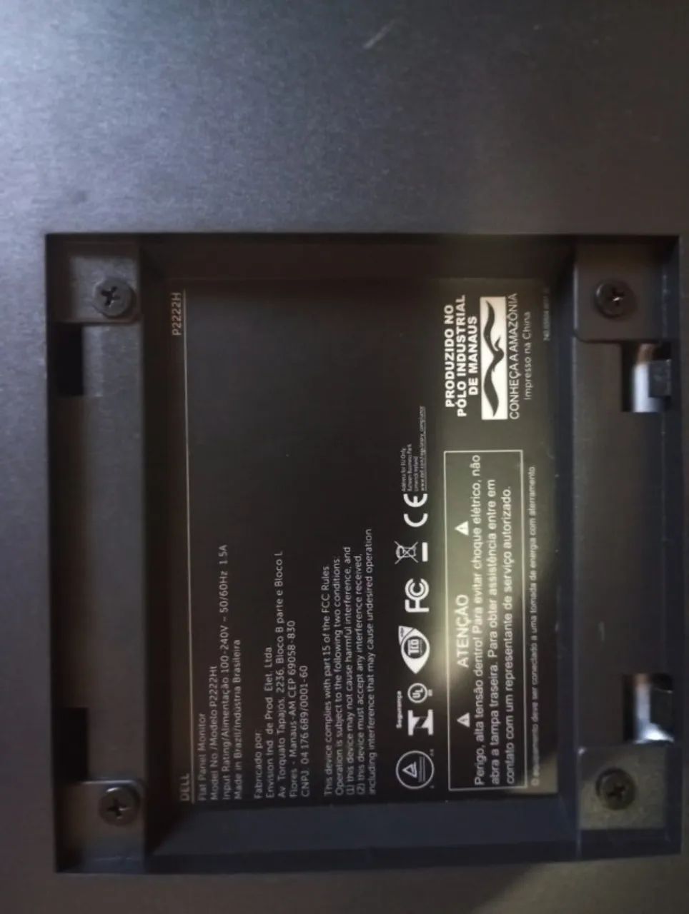 Monitor Dell Full HD P2222H  TELA COM DEFEITO   21,5 polegadas na cor preta. - Foto 3
