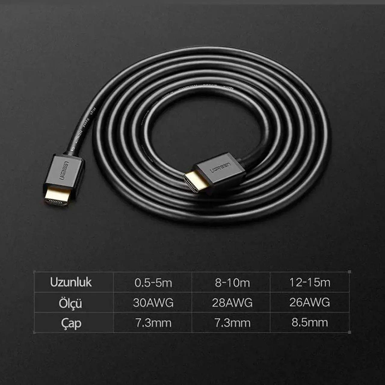Cabo HDMI Ugreen 2.0 de 3,0 m - Foto 4