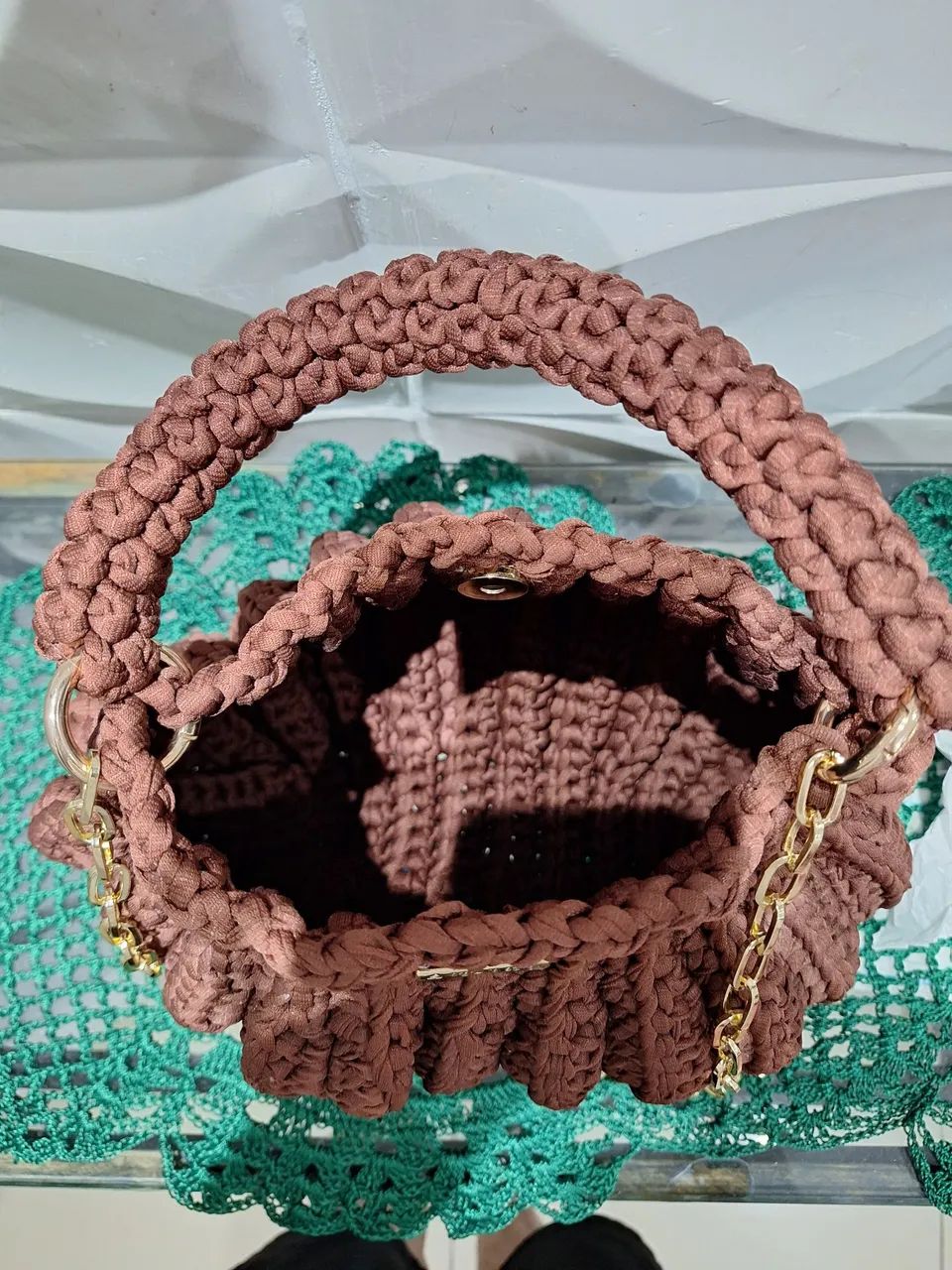 Bolsa de croché artesanal - Foto 4