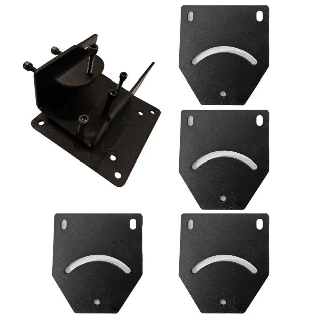 Kit 3 Suporte Vesa + 4 Placas Angulo Reforçada
