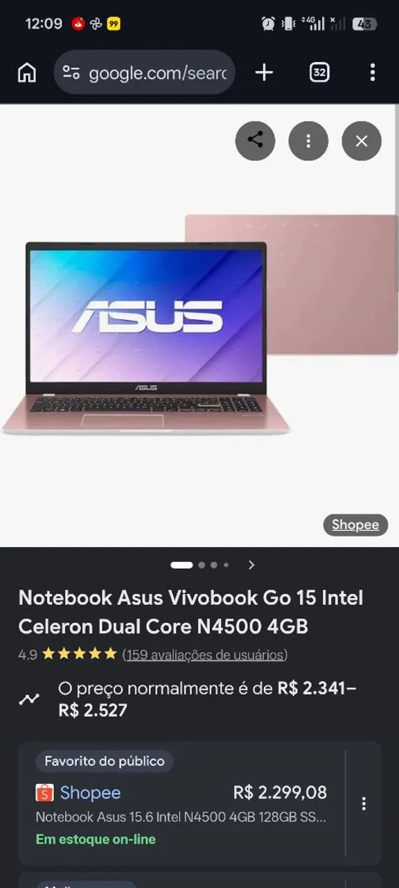 Vendo Note Rosa VivoBook URGENTEE!!! - Foto 3